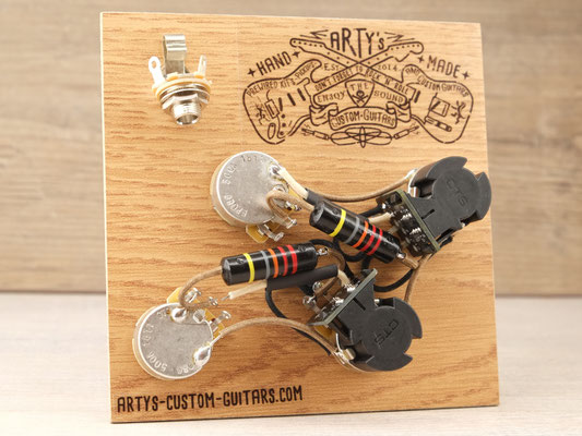 PREWIRED KIT- GUITAR WIRING HARNESS - Arty's Custom Guitars flying v wiring harness 