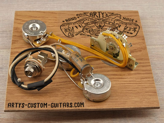 PREWIRED KIT STRATOCASTER Blender PREWIRED HARNESS artys-custom-guitars.com  