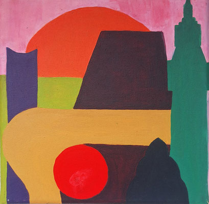 LONDON 30x30 Acryl auf Leinwand, Preis nach Anfrage 