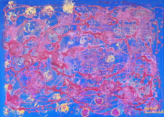 ROSES 70 x 50, Acryl auf Leinwand, 2025, Preis auf Anfrage 