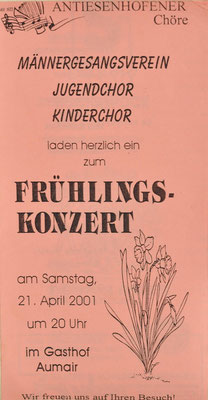 2001: Frühlingskonzert