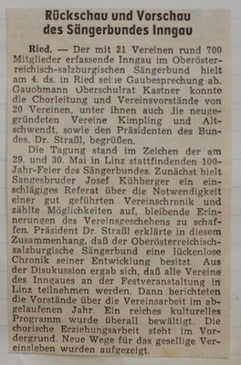 1965-5 Rückschau und Vorschau des Sängerbundes Inngau