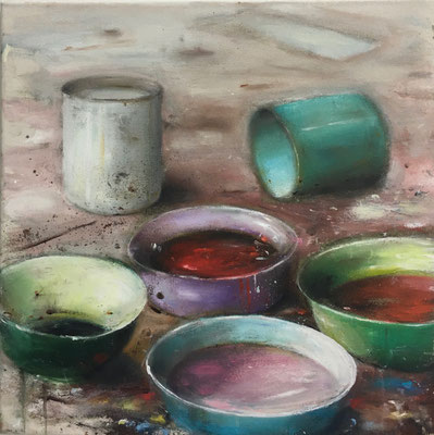 ATELIER 2020 Öl auf Leinwand  50 x 50 cm