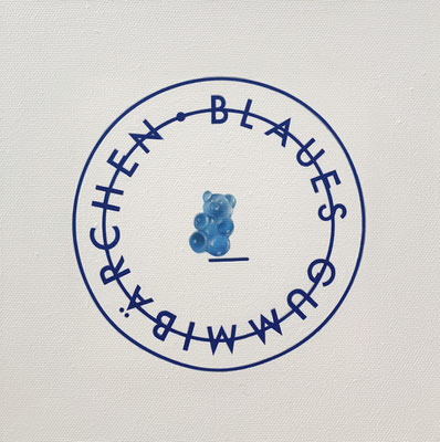 BLAUES 2023 Mixed Media  20 x 20 cm