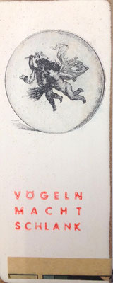 vögeln macht schlank_1, 2014, Multiple, 20 x 8 x 2,5 cm