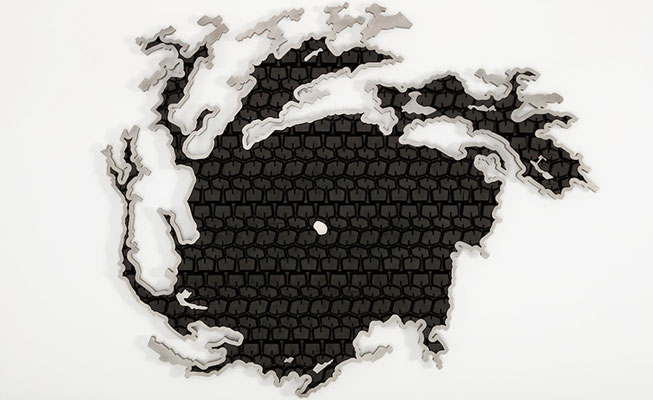 HURRICANE IRMA 2020 Aluminium, Tire  Ed. 1 167 x 131 x 7 cm