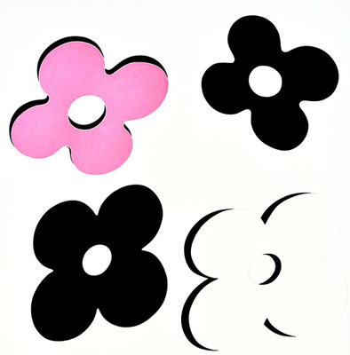 flowers_06 2023 Acryl auf Leinwand  100 x 100 cm