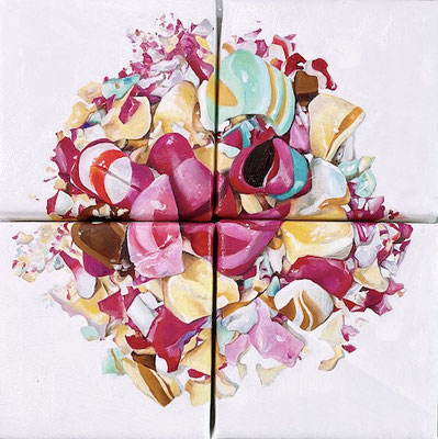 CANDY 2021 Öl auf Leinwand  30 x 30 cm