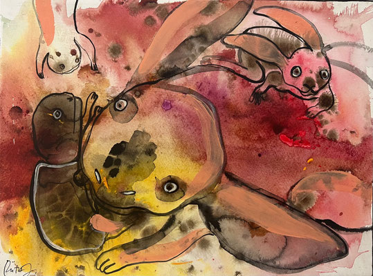 ANIMAL 2022 Öl auf Leinwand 36 x 48 cm