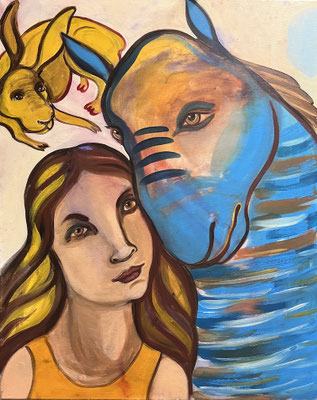 TOGETHER 2025 Acryl auf Leinwand  92 x 74 cm