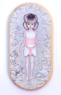 Buy it for me, 2010, Öl auf Holz, 36 x 18,5 cm