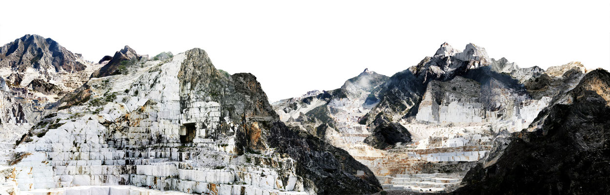 Carara II, Italien 2009 Lambda-Print auf Dibond hinter Acryl Ed. 3   Ed. AP/5 75 x 270 cm         54 x 180 cm 