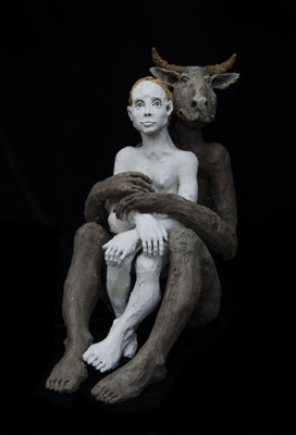 la femme et le minotaure 2018 Terracotta 80 x 46 x 69 cm