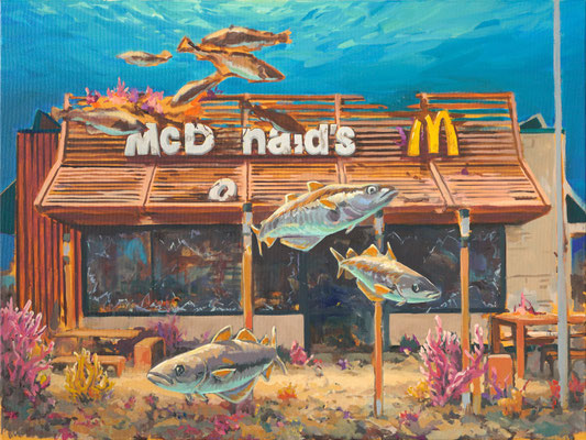 FLUT II 2025 Öl auf Leinwand 60 x 80 cm