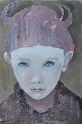 o.T. - Mädchen, 2012, Acryl auf Leinwand, 90 x 60 cm