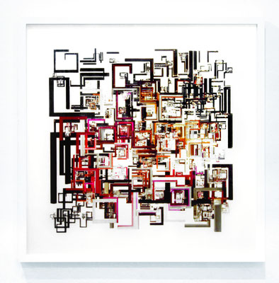 INTERFERENZEN 2.1 2020 Mixed Media  110 x 110 cm
