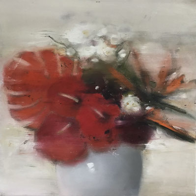 FLOWERS III  Öl auf Leinwand 50 x 50 cm