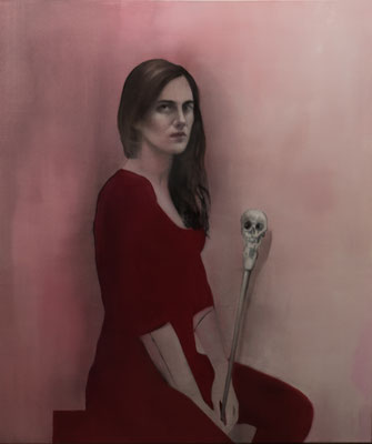 The Red Baronne 2019 Öl auf Leinwand  140 x 120 cm