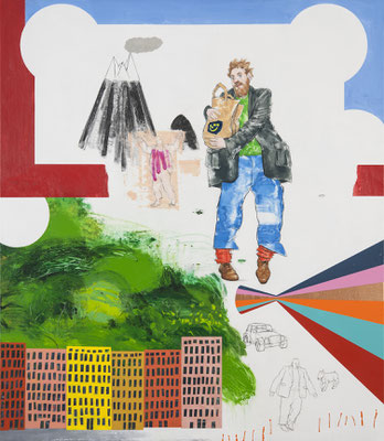  THE GIFT, 2013, Mixed Media auf Leinwand, 150 x 130 cm