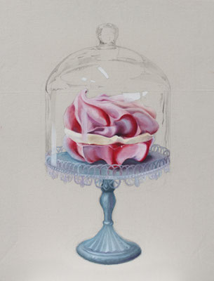 VERKAUFT !!!Macaron 2, 2014, Mischtechnik auf Leinwand, 53 x 40 cm