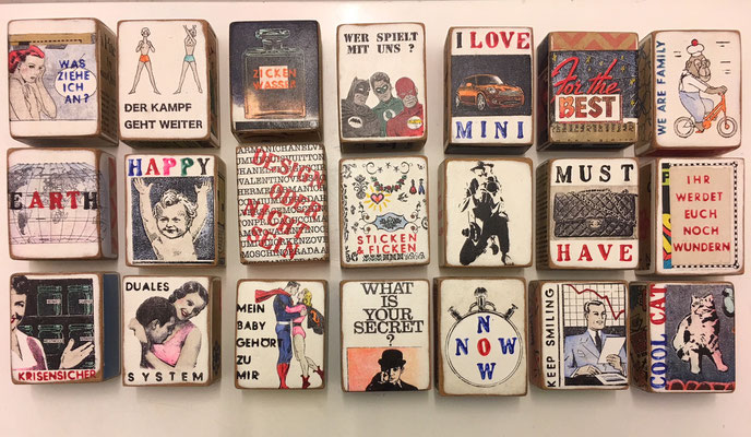 Minis - Diverse 2017 Multiple je: ca. 7 x 5,5 x 3 cm oder 5,5 x 7 x 3 cm