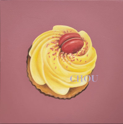 MUFFIN 4 2023 Mixed Media  20 x 20 cm