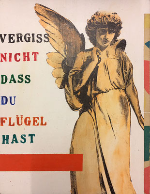 Vergiss nicht dass Du Flügel hast 2017 Multiple 25 x 19,5 x 4 cm