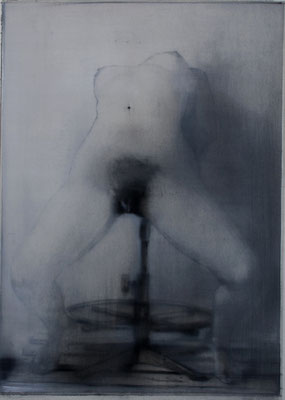 Le bûcher des vanités 2016 Öl auf Papier  100 x 70 cm