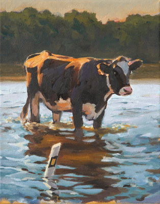 MARKIERUNG 32 2025 Öl auf Leinwand  30 x 24 cm