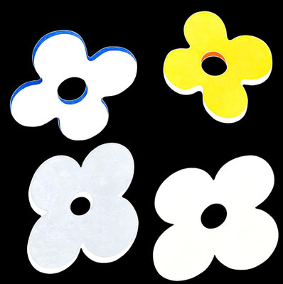 flowers_05 2023 Acryl auf Leinwand  100 x 100 cm