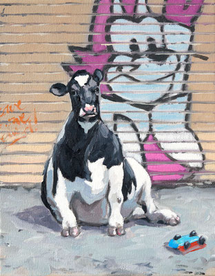 Markierung XX 2021 Öl auf Leinwand 30 x 24 cm