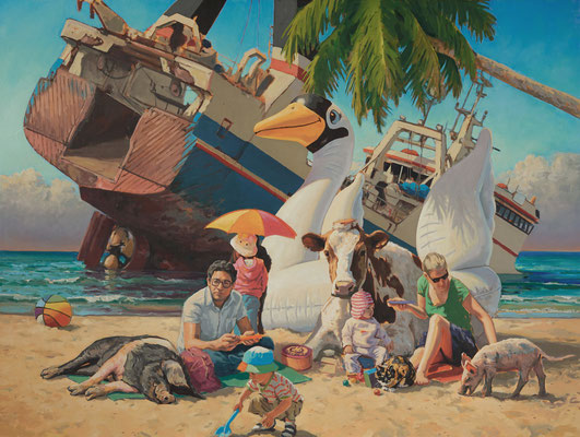 STRAND IV 2025 Öl auf Leinwand 150 x 200 cm