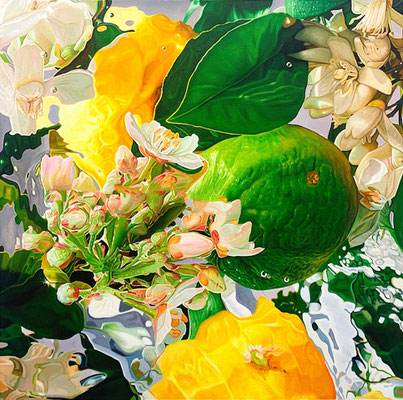 FRESCURA DE VERANO 2 2023 Öl auf Leinwand  60 x 60 cm