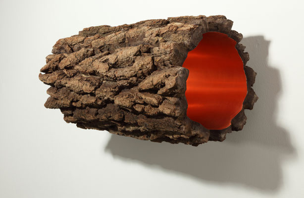 Spaceship (406/407)  2016 Kupfer, Holz Unikat, Nr. 4/7 oder 6/7  33 x L 76 cm