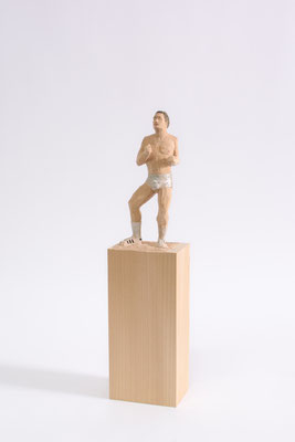 DER BACHATANER 2021 Linde, coloriert 39 x 9,5 x 7 cm