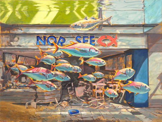 FLUT I 2025 Öl auf Leinwand 60 x 80 cm