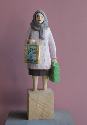 Edekafrau Nr. 1711 - Olivenöl 2025 Linde  ca. 54 x 12 x 12 cm