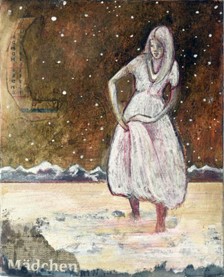 STERNTALER 2017 Mixed Media auf Karton  18,6 x 15 cm