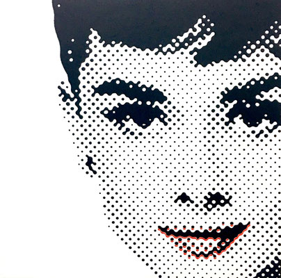 audrey_05 2005 Acryl auf Leinwand serielles Unikat 120 x 120 cm