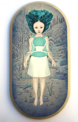 I want it,  2010, Öl auf Holz, 36 x 18,5 cm