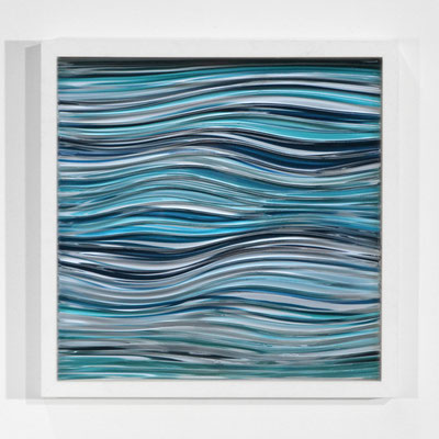 INTERFERENZEN Räumliche Partitur # 7.16 2022 Fotoobjekt Mixed Media gerahmt Unikat 55 x 55 cm