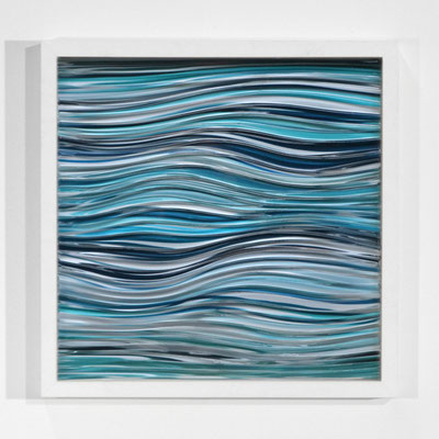 INTERFERENZEN Räumliche Partitur # 7.16 2022 Fotoobjekt Mixed Media gerahmt Unikat 55 x 55 cm
