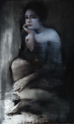promenons-nous dans les bois, 2013, Öl auf Leinwand, 120 x 100 cm         