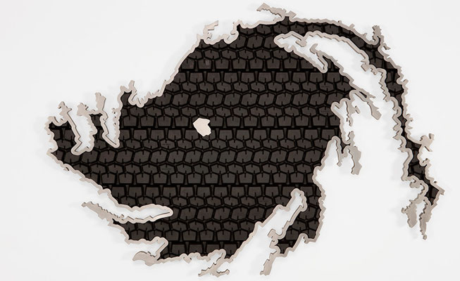 HURRICANE FLORANCE 2020 Aluminium, Tire  Ed. 1 155 x 108 x 7 cm