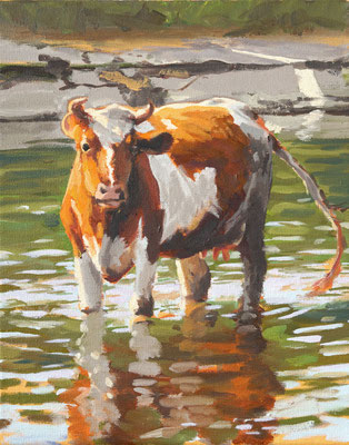 MARKIERUNG 31 2025 Öl auf Leinwand  30 x 24 cm
