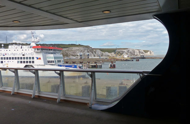 Der erste Blick auf die weißen Klippen von Dover