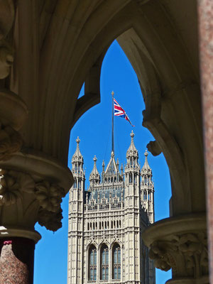 Der Victoria Tower ist ein Turm des Palace of Westminster.