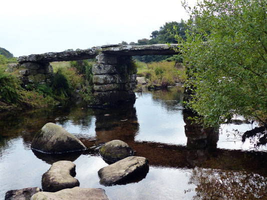 Die "clapper bridge" in Postbridge