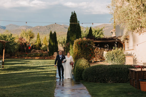 Entrada con su padre