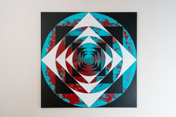 Tiefe 3 | 90 x 90 cm | Acryl auf Leinwand